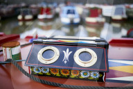 Canal boat painter Phil Speight