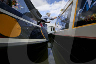Canal boat painter Phil Speight