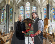 Macbeth by William Shakespeare.Produced by Antic Disposition at Temple Church, London.