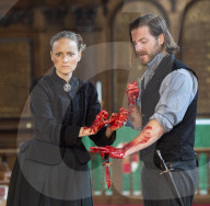 Macbeth by William Shakespeare.Produced by Antic Disposition at Temple Church, London.
