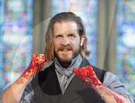 Macbeth by William Shakespeare.Produced by Antic Disposition at Temple Church, London.