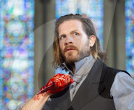 Macbeth by William Shakespeare.Produced by Antic Disposition at Temple Church, London.