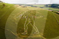 FEATURE -  Cerne Abbas Giant aus dem 17. Jahrhundert wird aufgefrsicht