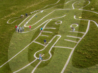 FEATURE -  Cerne Abbas Giant aus dem 17. Jahrhundert wird aufgefrsicht