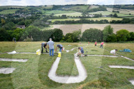 FEATURE -  Cerne Abbas Giant aus dem 17. Jahrhundert wird aufgefrsicht