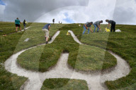FEATURE -  Cerne Abbas Giant aus dem 17. Jahrhundert wird aufgefrsicht
