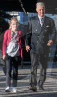 PEOPLE - Royals back to School: Prinzessin Eleonore und König Philipp von Belgien