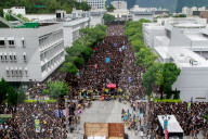 Medical staff and students strike, Hong Kong, China - 02 Sep 2019