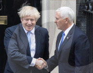 Mike Pence
Vice President of the United States meets Boris Johnson British Prime Minister on the step of 10 Downing Street, London, Great Britain 
5th September 2019