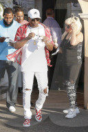 Charlie Wilson Mahin Wilson enjoying a stroll in Saint Tropez
