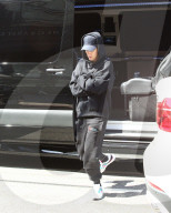 PREMIUM EXCLUSIVE Justin Bieber Looks Unhappy After Hailey Ditches Him For Solo Lunch Outing