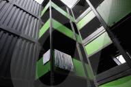 Families living in shipping containers