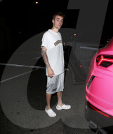 PREMIUM EXCLUSIVE Justin Bieber Rocks Crocs For Late Night Spa Session With Hailey