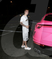 PREMIUM EXCLUSIVE Justin Bieber Rocks Crocs For Late Night Spa Session With Hailey
