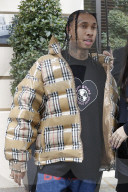Tyga leaving his hotel during the Paris Fashion week 2019