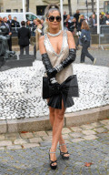 PEOPLE - Rita Ora on her way to the Miu Miu Fashion show