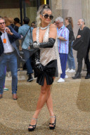 PEOPLE - Rita Ora on her way to the Miu Miu Fashion show