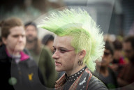 Extinction Rebellion activists in London, Great Britain 
7th October 2019 

On Westminster Bridge and Trafalgar Square, London.