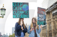 Extinction Rebellion activists in London, Great Britain 
7th October 2019 

On Westminster Bridge and Trafalgar Square, London.