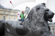 Extinction Rebellion activists in London, Great Britain 
7th October 2019 

On Westminster Bridge and Trafalgar Square, London.