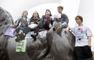 Extinction Rebellion activists in London, Great Britain 
7th October 2019 

On Westminster Bridge and Trafalgar Square, London.