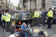 Extinction Rebellion activists in London, Great Britain 
7th October 2019 

On Westminster Bridge and Trafalgar Square, London.