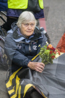 Climate change activists from the Extinction Rebellion start a couple of weeks actions around the Houses of Parliament. They block and occupy roads around the Parliament and some chain themselves to a truck outside the Home Office.