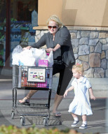 Tech entrepreneur Jennifer Arcuri, who has denied having an affair with Boris Johnson during his time as London Mayor, is seen out food shopping near her home in Los Angeles. 