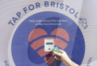 Bristol pioneers tap-to-donate scheme to help prevent homelessness .Contactless card readers across city centre will raise money for charities tackling crisis.