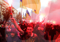 77th anniversary of the founding of the Ukrainian Insurgent Army, Kiev - 14 Oct 2019