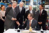 Le roi Philippe de Belgique, le Grand-Duc Henri et le premier mi