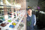 Sneaker fans clamour for designer’s lace-up tribute to home town. Limited-edition shoe launching at Adidas exhibition in Blackburn, part of British Textile Biennial.