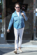 Actress Lara Flynn Boyle is seen at a car wash near her home in Los Angeles.