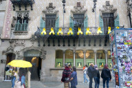 NEWS - Barcelona voll mit Symbolen der katalonischen Unabhängigkeitsbewegung