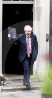 NEWS - Brexit: Premier Johnson vor Downing Street No 10 mit der Election Bill