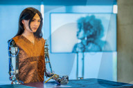 Ai-da Robot photocall, Tate Modern, London, UK - 24 Oct 2019