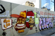 NEWS - Libanon: Protest-Graffitis in Beirut