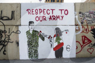 NEWS - Libanon: Protest-Graffitis in Beirut