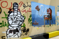 NEWS - Libanon: Protest-Graffitis in Beirut