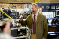 NEWS - Nigel Farage im Wahlkampf in Grossbritannien