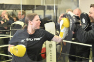 Jo Swinson at Total Boxer in Crouch End