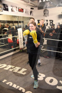 Jo Swinson at Total Boxer in Crouch End