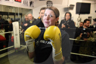 Jo Swinson at Total Boxer in Crouch End