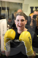 Jo Swinson at Total Boxer in Crouch End