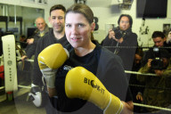 Jo Swinson at Total Boxer in Crouch End
