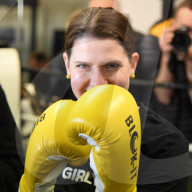 Jo Swinson at Total Boxer in Crouch End