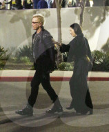 PREMIUM EXCLUSIVE Billy idol And Girlfriend China Chow Attend Post Malone's Concert At The Forum