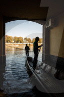 Borgo Ticino. Full of Ticino, high water, flood of the village.