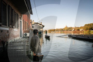 Borgo Ticino. Full of Ticino, high water, flood of the village.