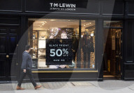 Black Friday sale branding in Oxford Street, London
